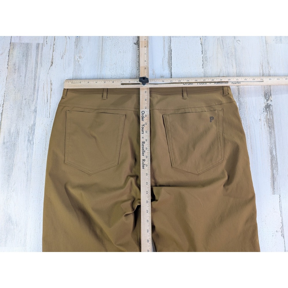 Public Rec Mens Dealmaker 5 Pocket Performance Chino Pants Brown Tan 40x33.5 - Picture 14 of 16